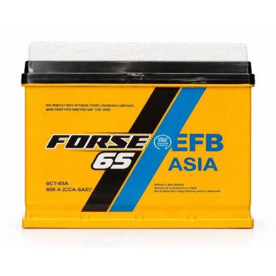 аккумулятор  FORSE ASIA EFB 6СТ-65 (1) (600A)