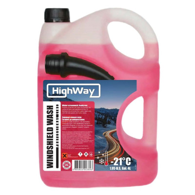омыватель  стекла  HIGH WAY (-21) RED (вишня) 4л