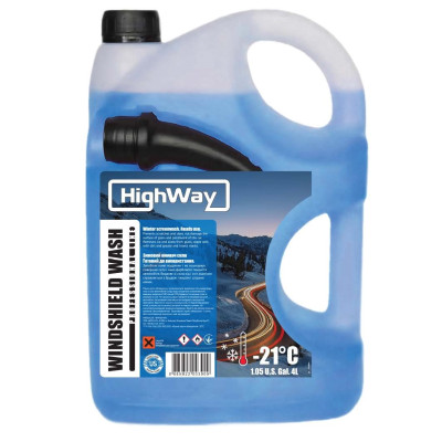 омивач скла HIGH WAY (-21) BLUE (м'ята, лайм) 4л