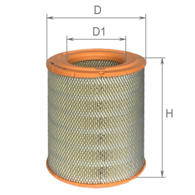 AF0167ре ЕФ фільтр повітряний (Bogdan, Isuzu)