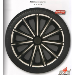 ARGO  Ковпаки NERO Silver&Black R15 (к-т)