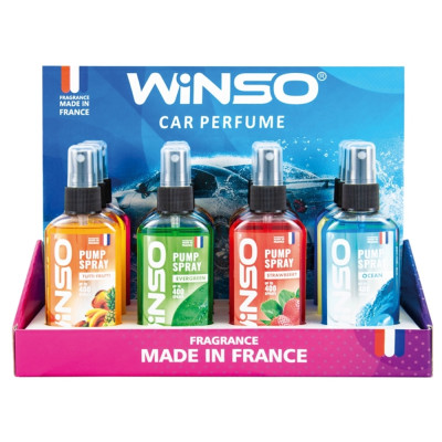 WINSO Освіжувач повітря  Pump Spray,спрей 75мл., MIX №2 (12шт)