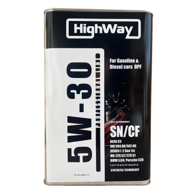 масло HIGHWAY  5W30 SN/CF С3 DPF 4л