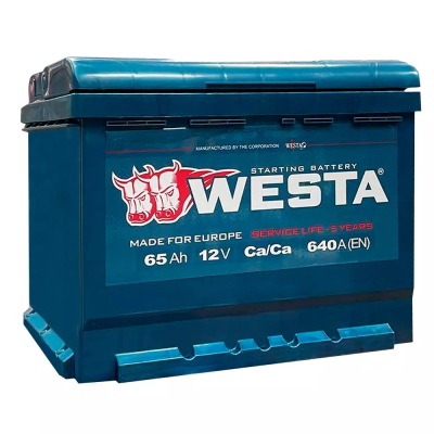 аккумулятор  WESTA  6СТ-65 (0) (640A)