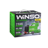 WINSO Компресор автомобільний 10 Атм, 40 л/хв.  200Вт.,кабель 3м.,шланг 5,7м.,спускний клапан