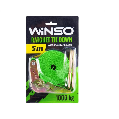 WINSO Стяжний ремінь з замком 1т.,5м.,шир.ленти 25мм.,блістер