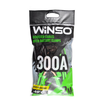 WINSO Провода прикурювачі 300А, 2м, поліетиленовий пакет