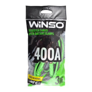 WINSO Провода прикурювачі 400А, 3м, поліетиленовий пакет