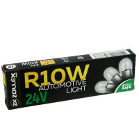 ZOLLEX Лампа автомоб.  R10W 24V 9924 (10шт.) (габарити, під. номера, цоколь, одноконтактна)