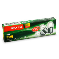 ZOLLEX Лампа автомоб.  R5W 24V 9724(10шт.) (габарити, під. номера, цоколь, одноконтактна)