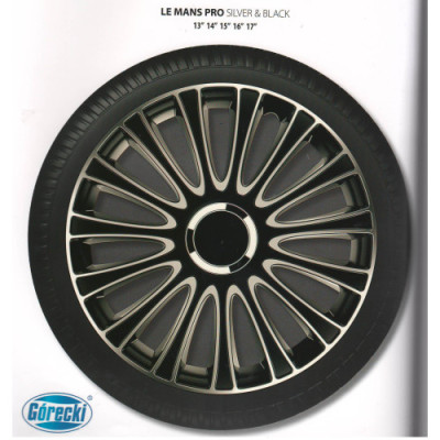 ARGO  Колпаки Le Mans PRO Silver&Black R17 (к-т)