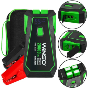 WINSO Пусковий пристрій 800А/піковий 1800A. Ємність 20000mAh
