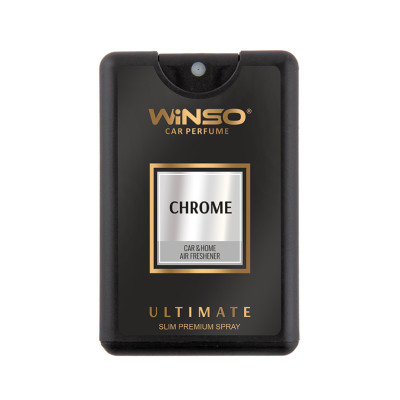 WINSO Освежитель воздуха с распылителем серия Ultimate Slim Spray 18мл. -Ghrome