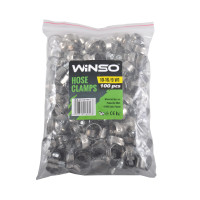 WINSO Хомути металеві нерж. сталь 10-16, 9 mm, W2(100шт.)