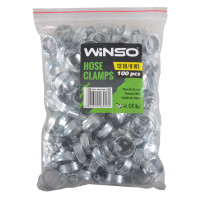 WINSO Хомути металеві нерж. сталь 12-18, 9mm W2 (100шт.)