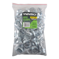 WINSO Хомути металеві нерж. сталь 16-27, 9mm W2 (100шт.)