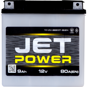 акумулятор JET POWER 6МТС 9 Ач  (клема плоска)