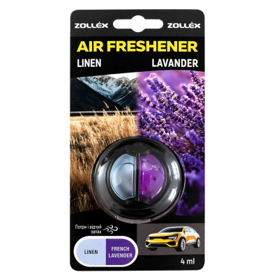 ZOLLEX  Освіжувач повітря авто 4мл Linen/Lavender 17025