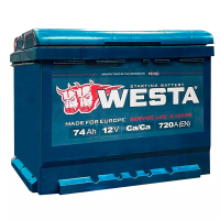 акумулятор  WESTA  6СТ-74 (0) (720A)