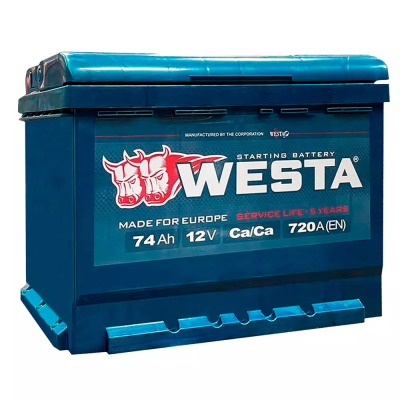 акумулятор  WESTA  6СТ-74 (0) (720A)