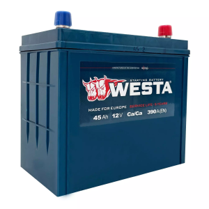 аккумулятор  WESTA ASIA RED JIS 6СТ-45 (1) (390A)