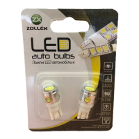 ZOLLEX Лампа автомоб. LED Т10/W5W (0,2+1W)x4 12V White (2 шт.) T1129