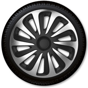 ARGO  Колпаки Caliber Carbon Silver&Black R15 (к-т)