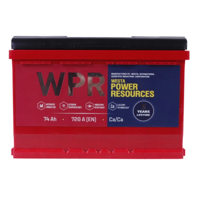 аккумулятор  WPR red  6СТ-74 (0) (720A)