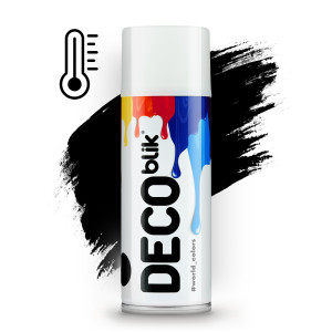 DECO BLIK TE-946 Фарба Високотемпературна чорна 400мл