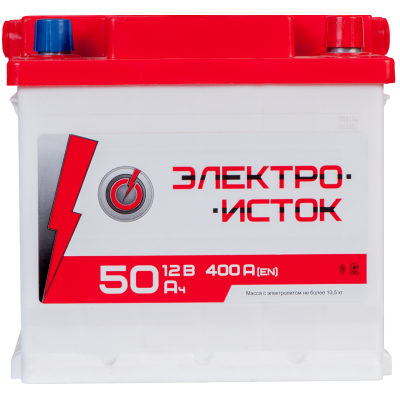 аккумулятор ЭЛЕКТРОИСТОК 6СТ-50 (1) (400А)