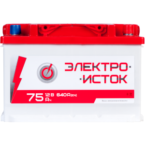 аккумулятор ЭЛЕКТРОИСТОК 6СТ-75 (0) (640А)