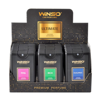 WINSO Mix Освіжувач повітря з розпилювачем серія Ultimate Slim Spray 18мл (24шт)