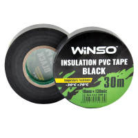 Изолента ПВХ WINSO 0.13 mm/19mm 30м черная