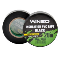 Стрічка ізоляційна ПВХ WINSO 0.13 mm/19mm 20м чорна