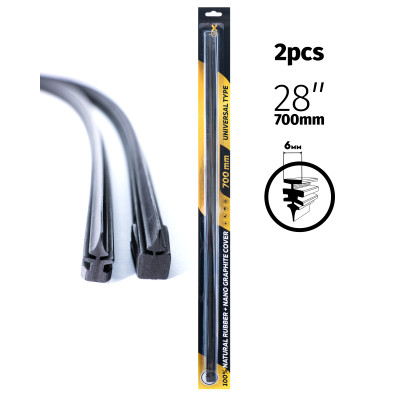 Zollex  Змінна гумка для щітки склоочисника 28* (700mm) к-т 2 шт./6mm