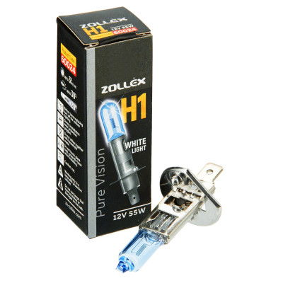 ZOLLEX Лампа авто. галоген.  H1 12V 55W Pure vision 60024