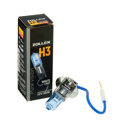 ZOLLEX Лампа авто. галоген.  H3 12V 55W Pure vision 61724