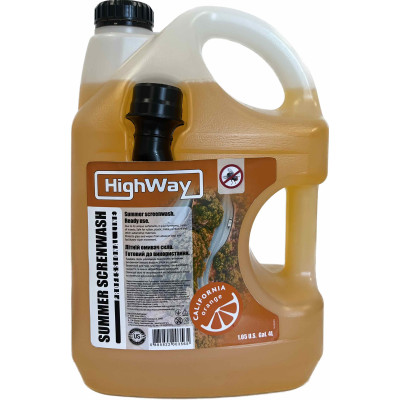 омыватель  стекла  'HIGH WAY' ORANGE 4л