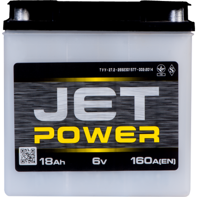 аккумулятор JET POWER 3МТС 18 Ач  (клемма конус)