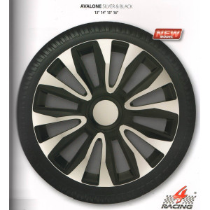 ARGO  Колпаки Avalone Silver&Black R15 (к-т)