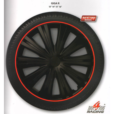 ARGO  Колпаки R GIGA Black R16 (к-т)
