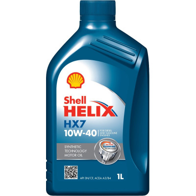 олива SHELL  Helix  HX7   10W40 1л
