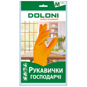 Doloni (4545) Долоні Рукавички господарчі, латексні розмір M