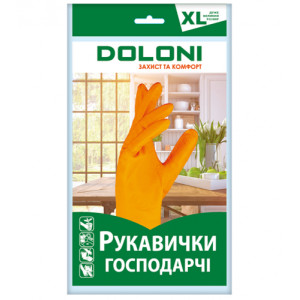 Doloni (4563) Долоні Рукавички господарчі, латексні розмір XL