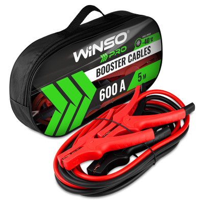 WINSO Провода-прикурювачи Winso PRO сила струму 600А, довжина 5м сумка на блискавці 