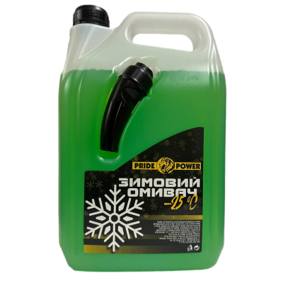 Омивач зимовий PRIDE POWER ЛІЙКА 'Green' (-25) 'Яблуко' 4л
