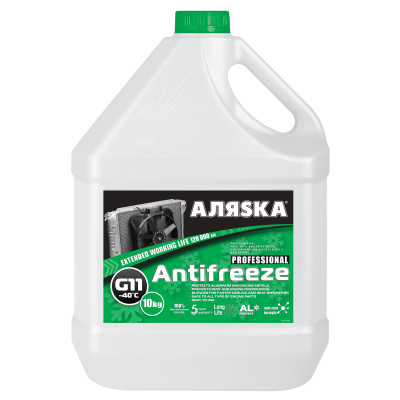 антифриз АЛЯСКА-40 (зелений) 10кг