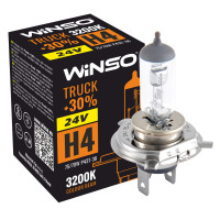 WINSO Лампа галогенная 24V H4 TRUSK +30% 75/70W P43t-38