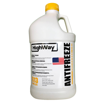 антифриз HIGHWAY  G13 концентрат (желтый) 3.78л