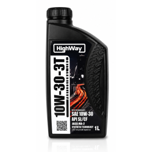 масло HIGHWAY  10W-30 4Т SL/CF 1л (пл)
